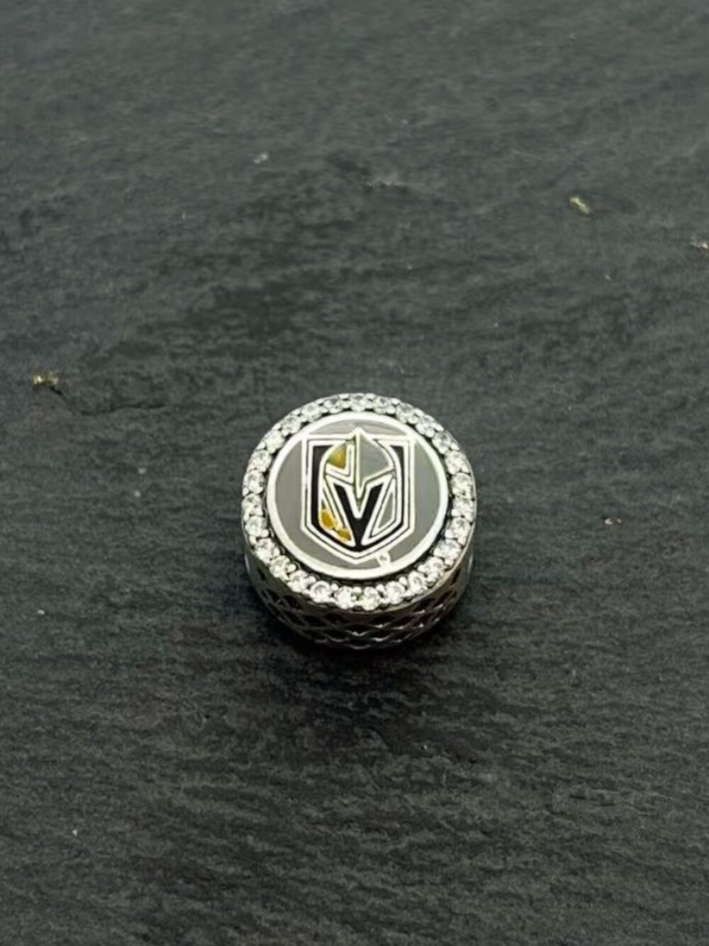 Pandora Vegas Golden Knights NHL team Bead Charm Sterling Silver Jewelry